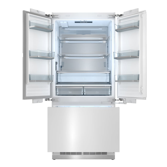 THOR Kitchen 36" Custom Panel Ready Built-In Refrigerator, XRF3619BFP