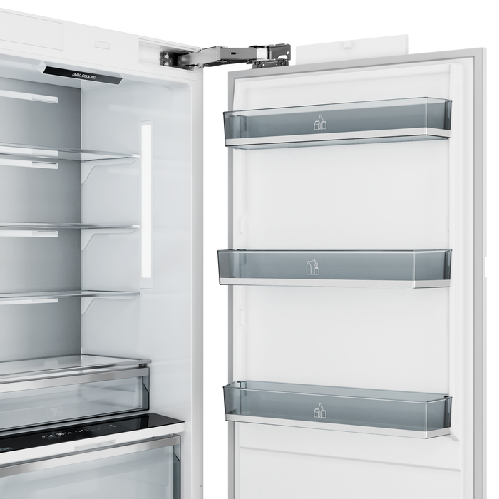 THOR Kitchen X-Series 30" 16.6 cu. ft. Panel Ready Built-In Refrigerator Column with Interior Water Dispenser, XRF30CRF