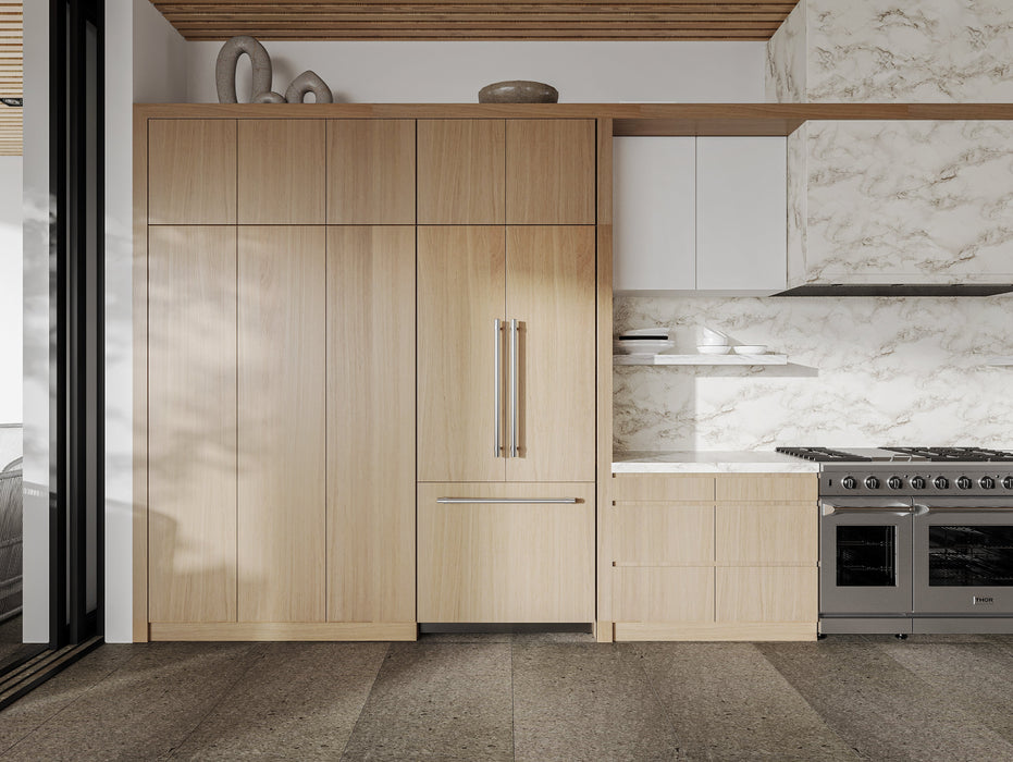 THOR Kitchen 36" Custom Panel Ready Built-In Refrigerator, XRF3619BFP