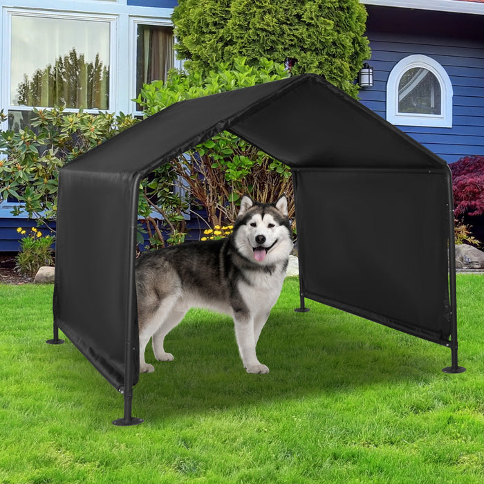 Outdoor Dog Shade Shelter, Outdoor Pet Canopy Tent with Waterproof Roof, 50"x 50"x 43"