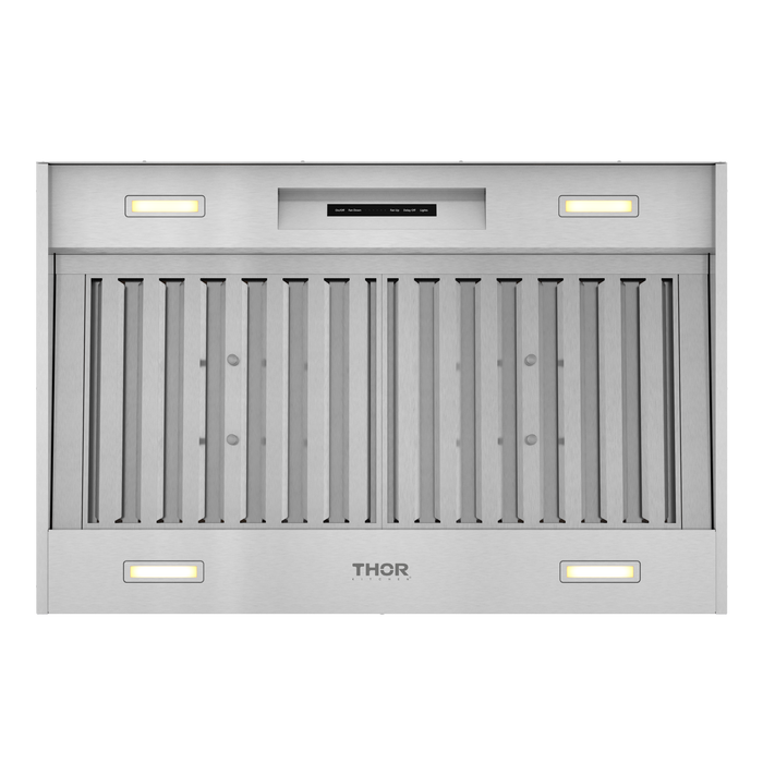 THOR Kitchen X-Series 34" 1,200 CFM Insert Range Hood in Stainless Steel, XLH36