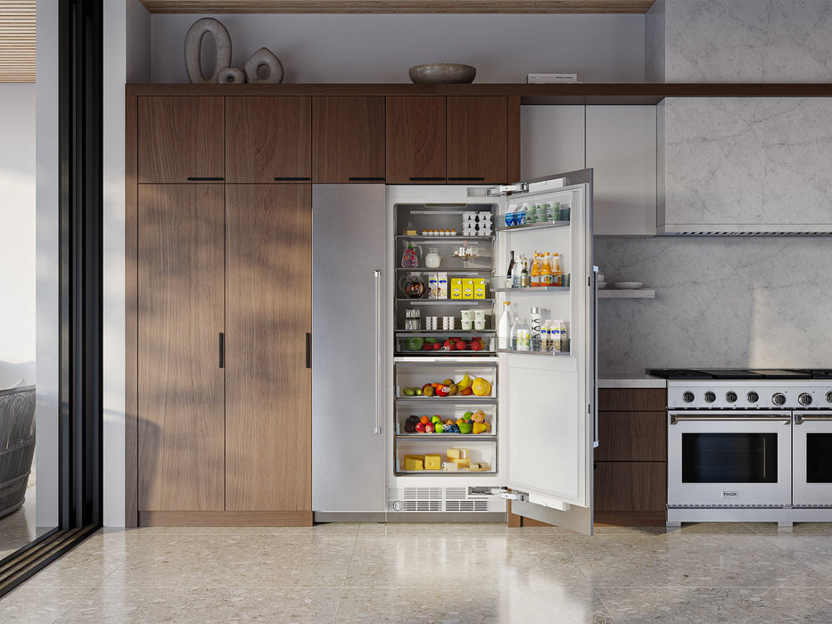 THOR Kitchen X-Series 30" 16.6 cu. ft. Panel Ready Built-In Refrigerator Column with Interior Water Dispenser, XRF30CRF