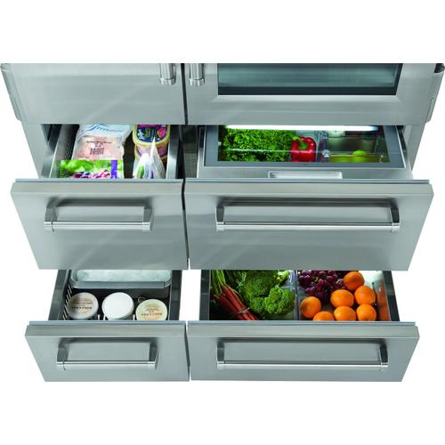 48" PRO Refrigerator/Freezer with Glass Door