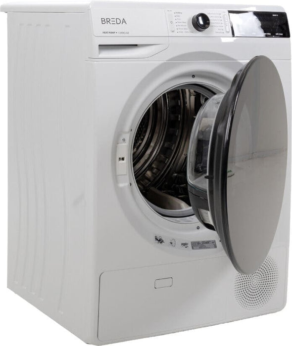 24 Inch Heat Pump Electric Ventless Dryer with 4.2 cu ft Capacity, 19.8 lb load Capacity, Brushless DC Motor, 220V Power Plug, 14 Dry Programs, 5 Auxiliary Functions, 2 Year Warranty and Energy Star Certified