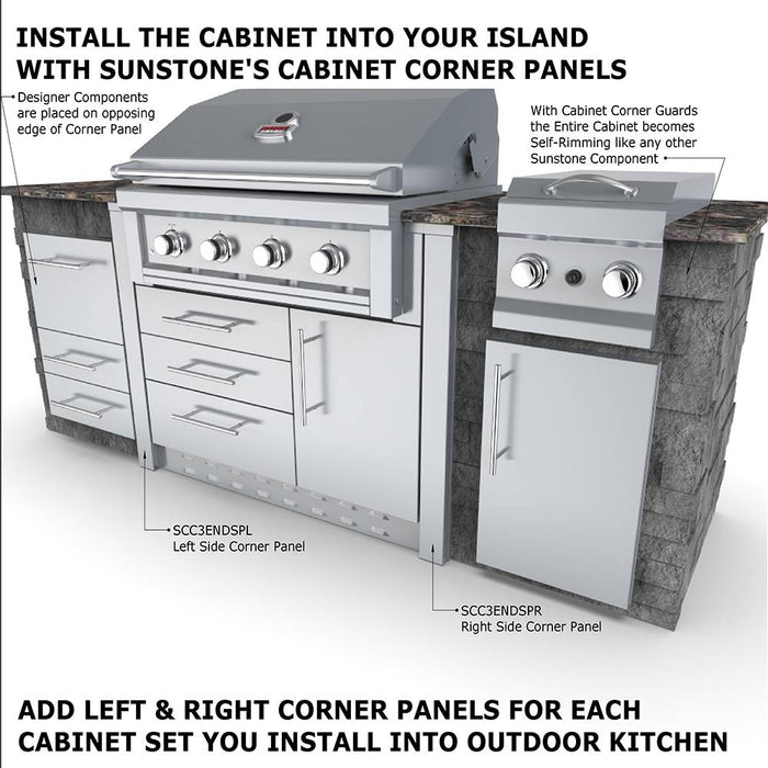 Sunstone 40″ Gas Grill Base Cabinet – SAC40GLPCD