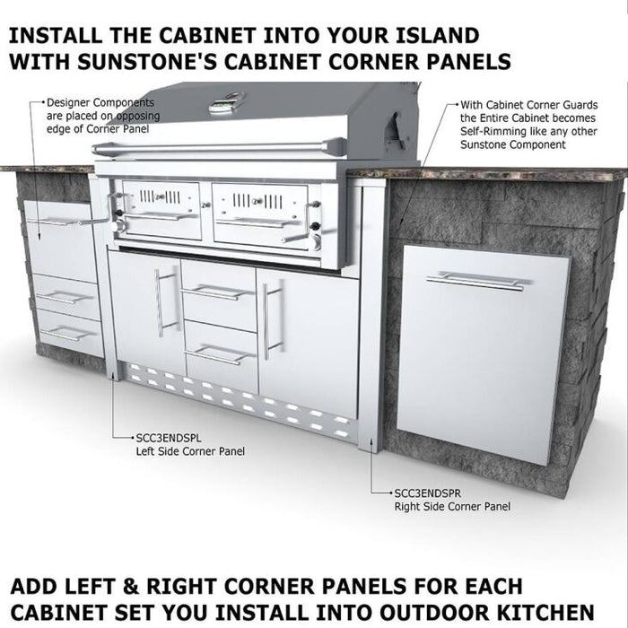Sunstone 46″ Charcoal Grill Base Cabinet – SAC46CGDC