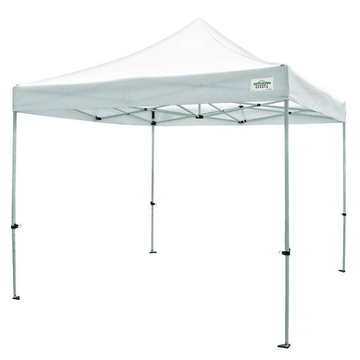 Caravan Canopy TitanShade 10 x 10 Steel Frame Portable Instant Canopy Kit, White