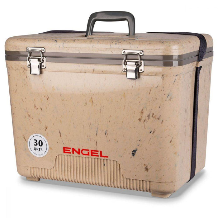 ENGEL 30-Qt 48 Can Leak-Proof Compact Insulated Drybox Cooler, Grassland Brown