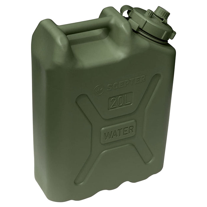 Scepter BPA Durable 5 Gallon 20 Liter Portable Water Storage Container, Green