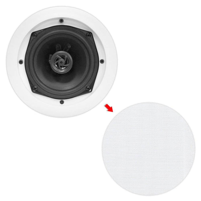 PYLE PRO PDIC61RD 6.5'' 200W 2-Way In-Ceiling/Wall Speaker System (12 Pack)