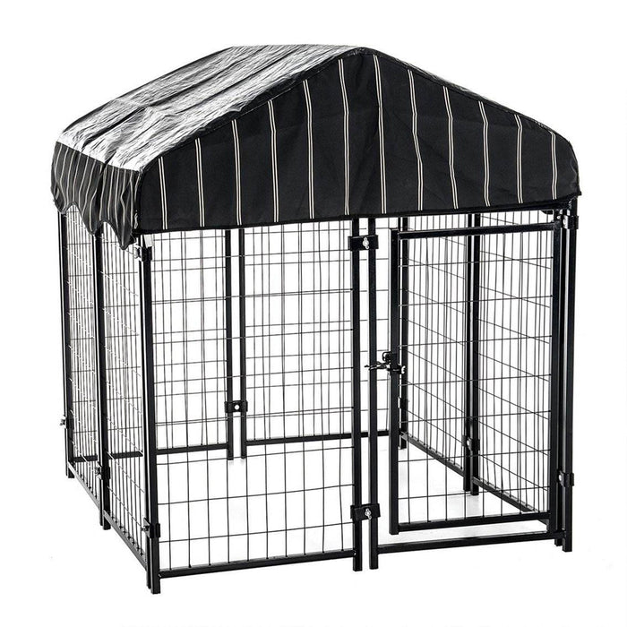 Lucky Dog 4' x 4' x 4.5' Covered Wire Dog Fence Kennel Pet Play Pen (2 Pack)