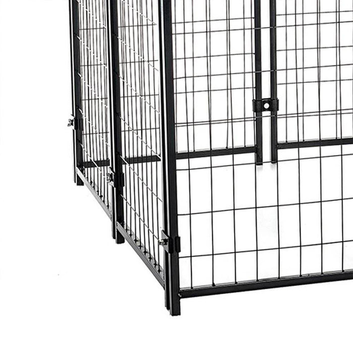 Lucky Dog 4' x 4' x 4.5' Covered Wire Dog Fence Kennel Pet Play Pen (2 Pack)