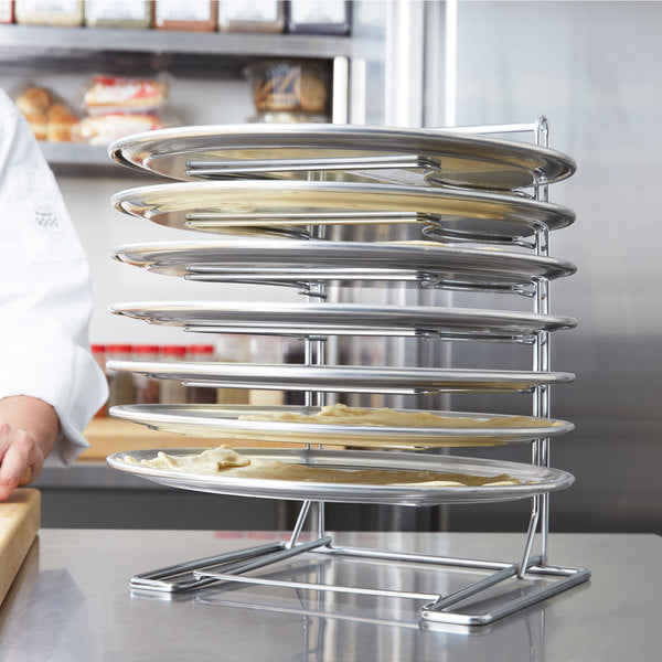 7 Slot Wall Mounted Pizza Pan Rack
