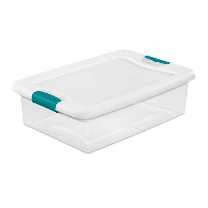 Sterilite 64 Qt Plastic Stacking Container, 6 Pack & 32 Qt Storage Boxes, 6 Pack