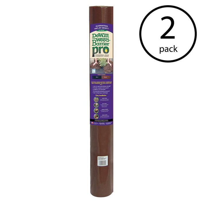 DeWitt Weed Barrier Pro Landscape Fabric in Brown 3' x 100' Refill (2 Pack)