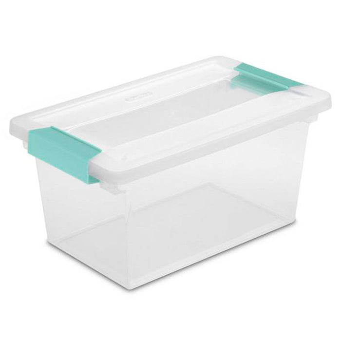 Sterilite Deep Clip Storage Box Container, 8 Pack & Medium Clip Box, 4 Pack