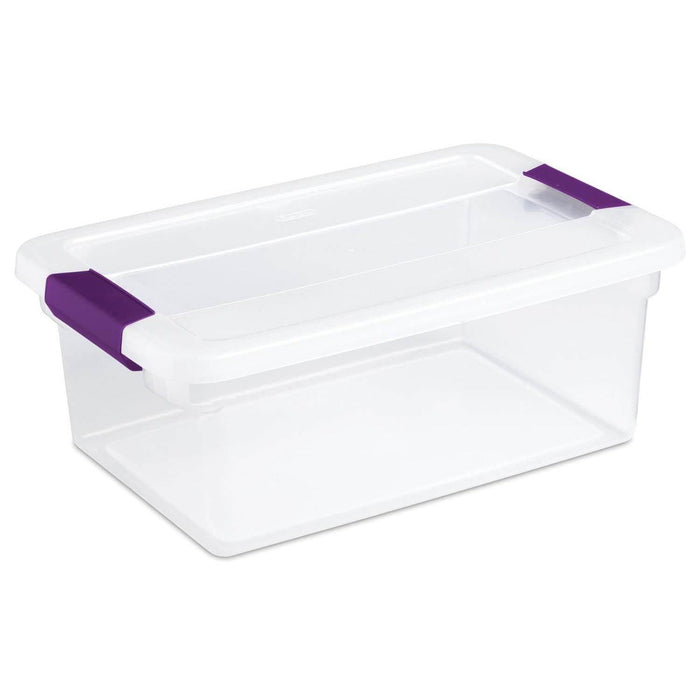 Sterilite 66 Quart Latch Lid Tote, 12 Pack, and 15 Quart Latch Lid Tote, 12 Pack