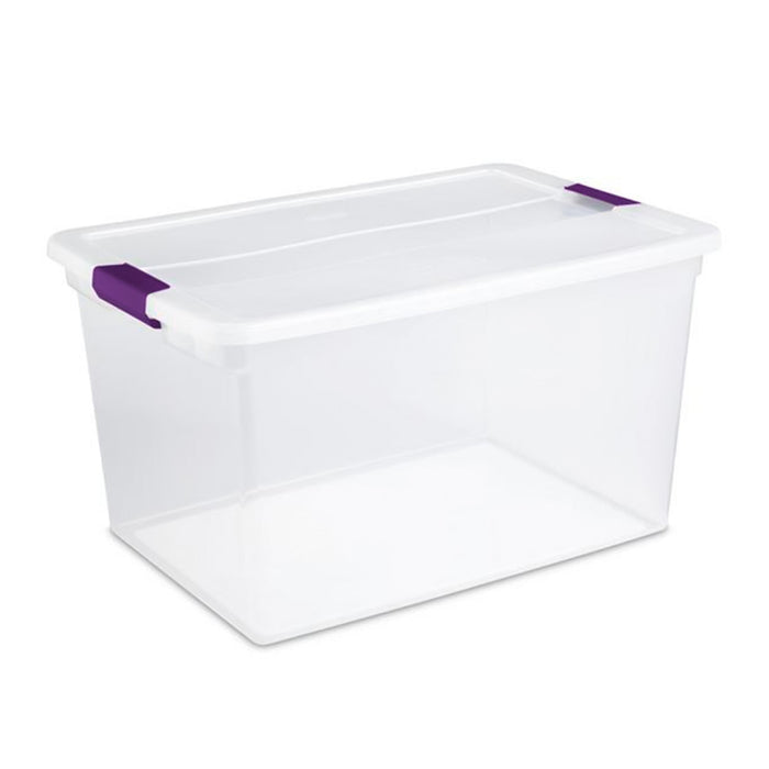 Sterilite 64 Qt Clear Storage Tote, 6 Pack, and 66 Qt Clear Storage Tote, 6 Pack