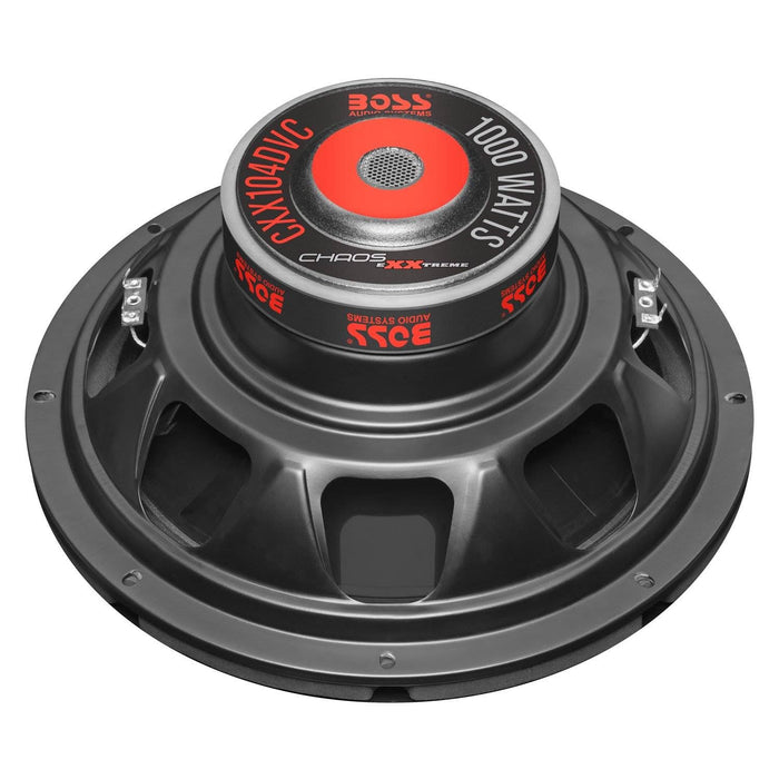 Boss Chaos Exxtreme 10" 1000W Dual Voice Coil 4 Ohm Car Audio Subwoofer (4 Pack)