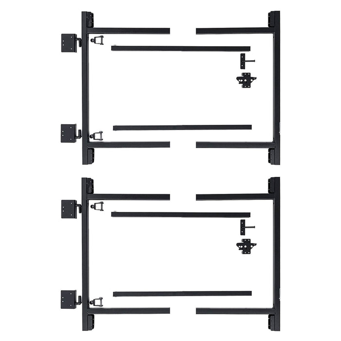 Adjust-A-Gate Steel Frame Gate Building Kit, 36"-60" Wide Up To 4' High (2 Pack)