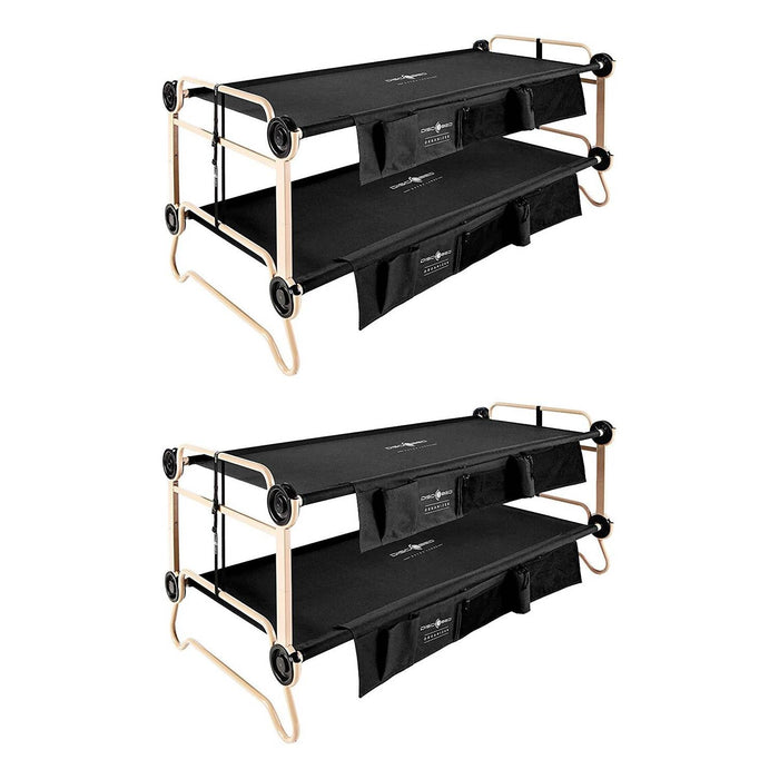 Disc-O-Bed Large Black Cam-O-Bunk Cot (2 Pack)