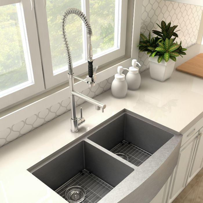 ZLINE Van Gogh Kitchen Faucet in Brushed Nickel, VNG-KF-BN