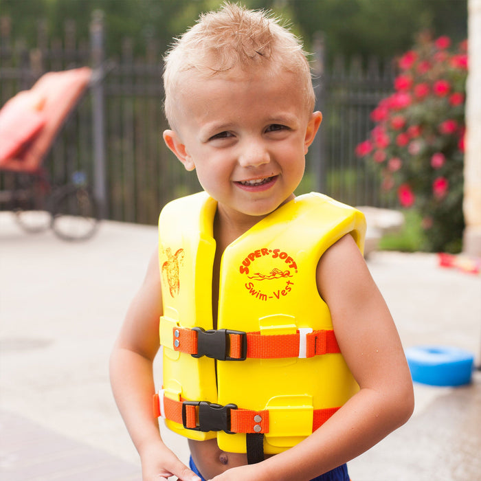 TRC Recreation Super Soft Child Life Jacket Swim Vest, X Small, Flamingo Pink