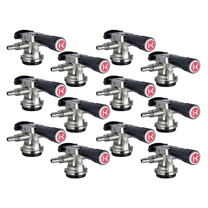 Low Profile D System Keg Tap Coupler - Set of 12