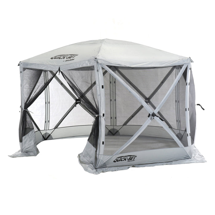 CLAM Quick-Set Escape 11.5 x 11.5 Ft Portable Outdoor Camping Shelter, Gray