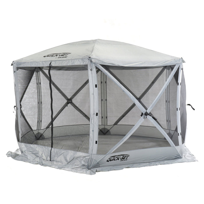 CLAM Quick-Set Escape 11.5 x 11.5 Ft Portable Outdoor Camping Shelter, Gray