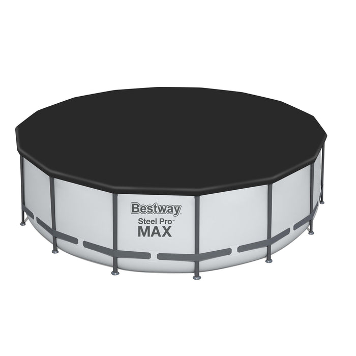 Bestway Round PVC 16' Pool Cover for Above Ground Pro Frame Pools (Cover Only)