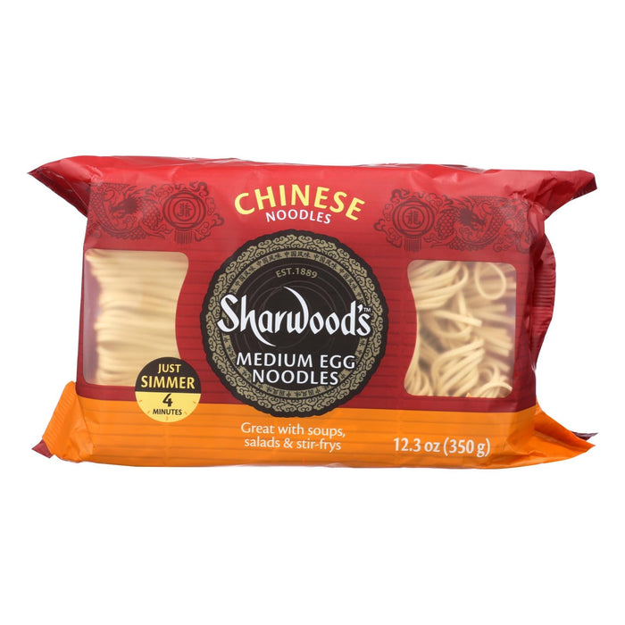 Sharwood Egg Noodles - Medium - 8 Pack - 12.3 Oz.