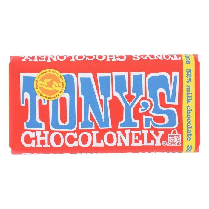 Tony's Chocolonely Milk Chocolate Bar 6.35 oz. (Case of 15)