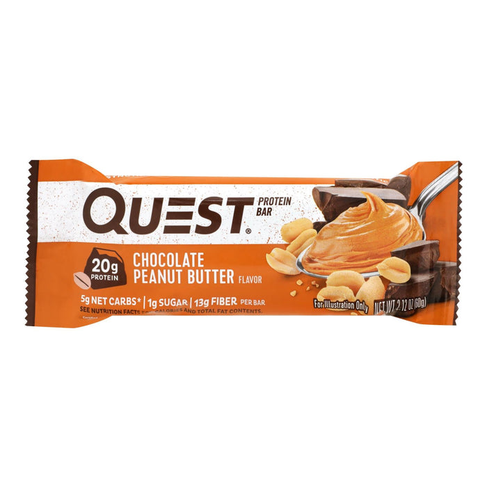 Quest Bar Chocolate Peanut Butter 2.12 Oz Case of 12