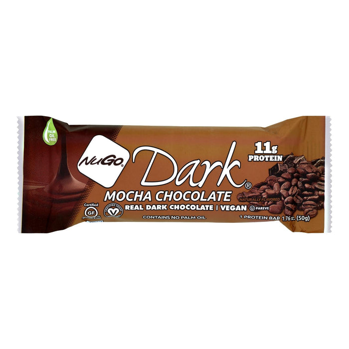 Nugo Nutrition Dark Mocha Chocolate Protein Bar, 50g - Pack of 12