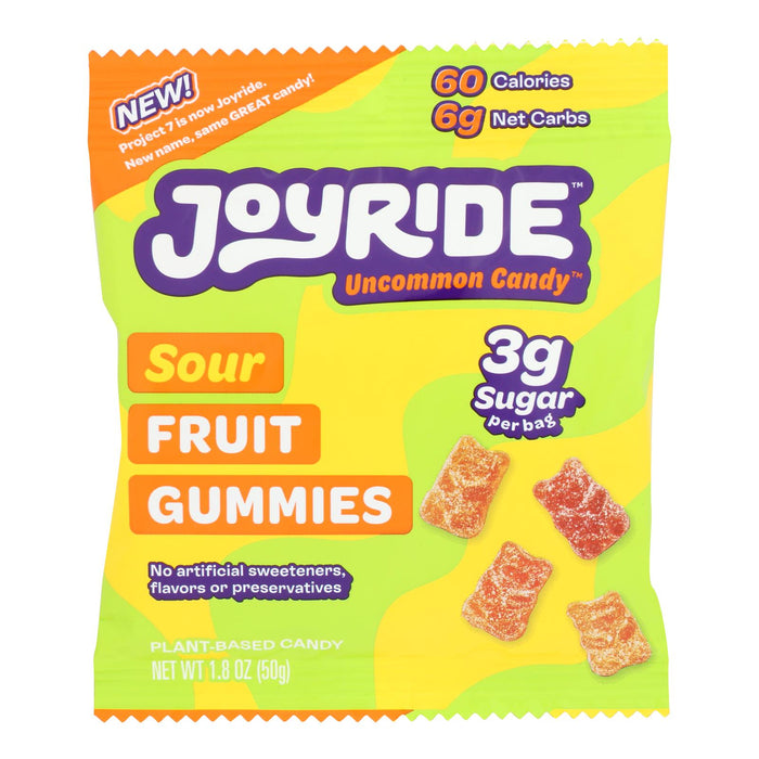 Project 7 Low Sugar Sour Fruit Gummies 1.8 Oz, Pack of 8