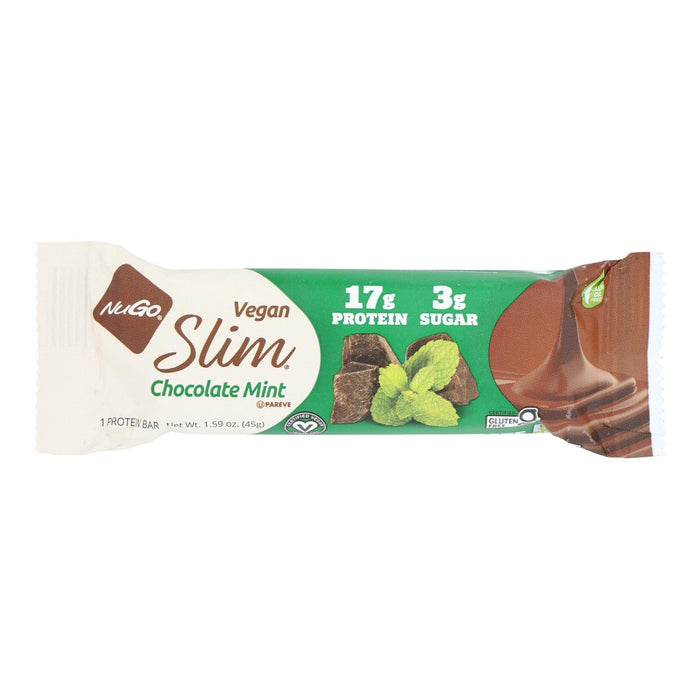 Nugo Slim Chocolate Mint Protein Bar - 1.59 Oz - 12 Pack