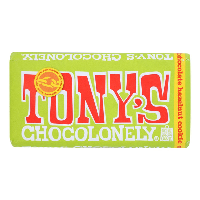 Tony's Chocolonely Milk Chocolate Hazelnut Cookie Bar - 6.35 Oz