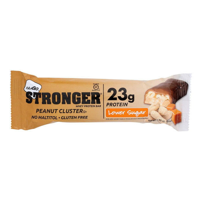 Nugo Stronger Peanut Cluster Nutrition Bar - 2.82 Oz - 12-Pack