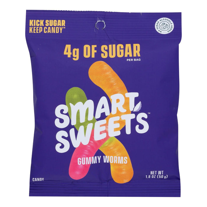 Smart Sweets Gummy Worms, 1.8 Oz Pack of 12