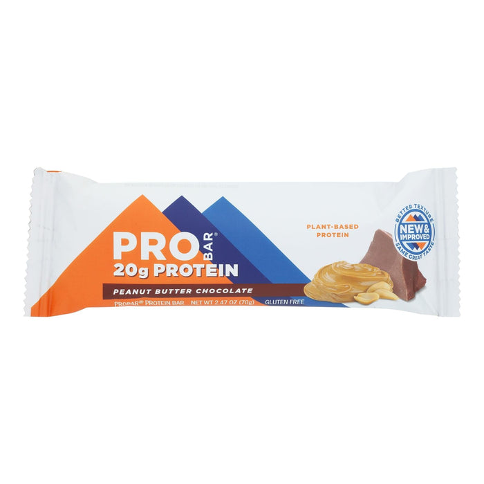 Pro Bar Peanut Butter Chocolate Core Bar 2.46 Oz (12 Pack)