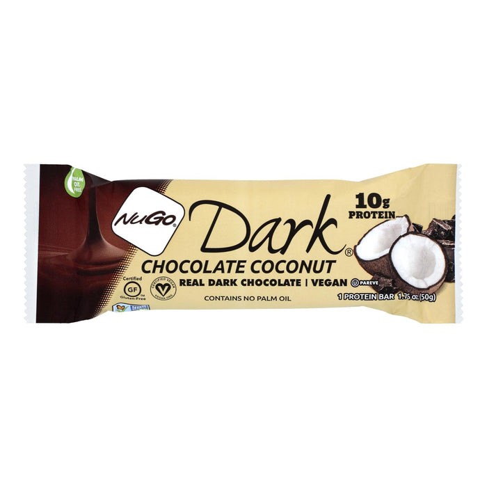 Nugo Dark Chocolate Coconut Nutrition Bar - 1.76 Oz - 1 Case