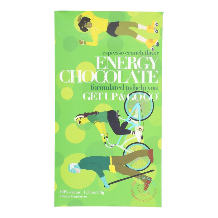 The Functional Chocolate Co. Chocolate Bar Energy - 1.75 Oz - 12-Count