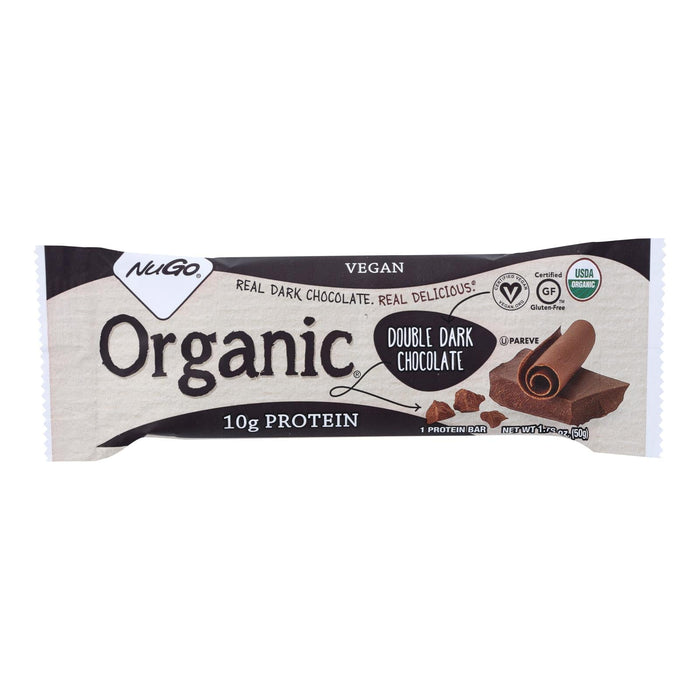 Nugo Nutrition Bar - Double Dark Chocolate - 1.76 Oz - Case of 12