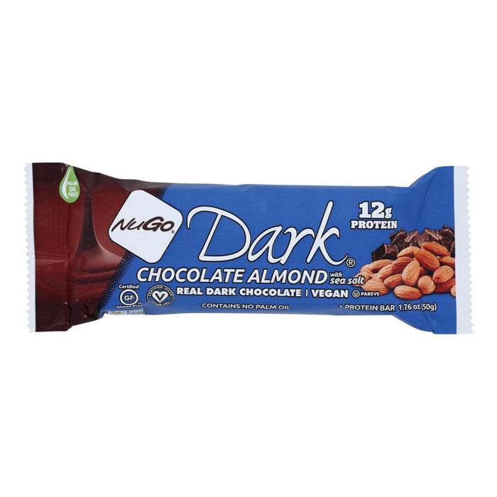 Nugo Dark Chocolate Almond Sea Salt Protein Bars - 12 Pack - 1.76 Oz