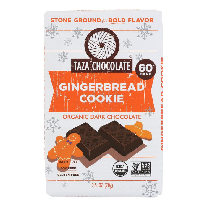 Taza Chocolate Gingerbread Cookie Chocolate Bar - 2.5 Oz - Pack of 10