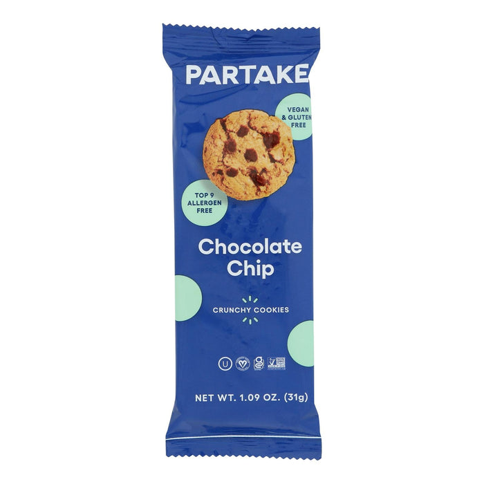 Partake Foods Chocolate Chip Cookies - Indulge in Guilt-Free Delights - 1 oz, Pack of 24