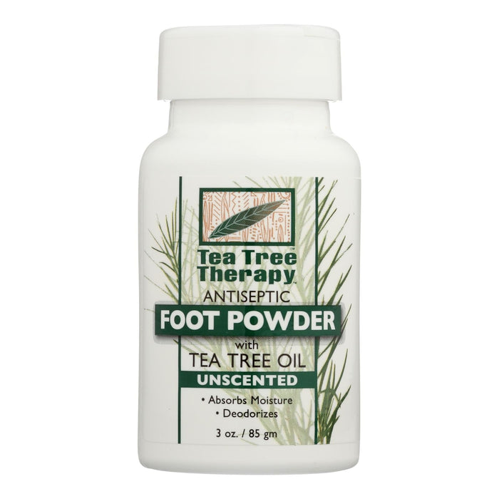 Tea Tree Therapy Unscented Foot Powder - 3 Oz