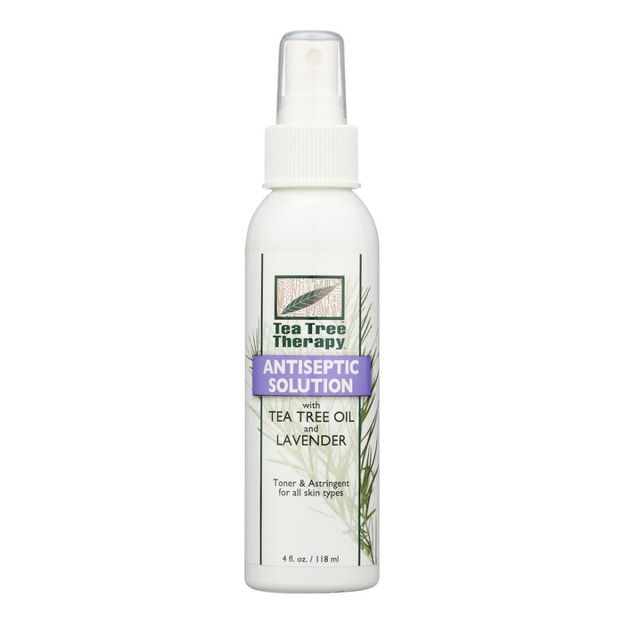 Tea Tree Therapy Antiseptic Liquid - Tea Tree Oil & Lavender - 4 Oz (4 Pack)