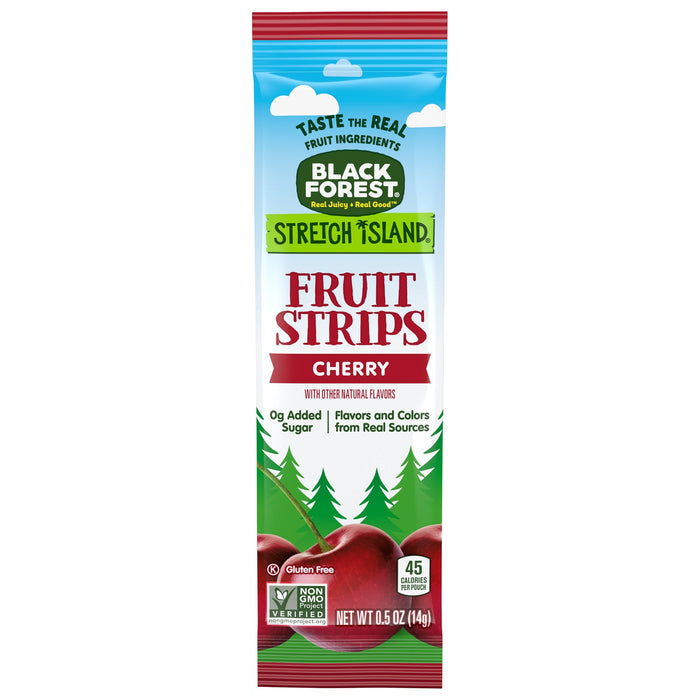 Stretch Island Black Forest Cherry Fruit Strips - 0.5 Ounce, Case of 30